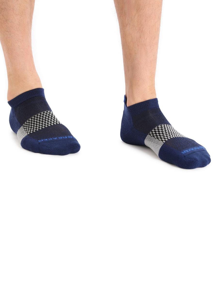 Royal Navy / Lazurite Men's Icebreaker Merino Multisport Light Micro Socks | USA 1050YXFU